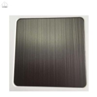 sus304 Black Titanium hairline finish Stainless Steel Decorative Sheet Mirror brushed hairline